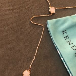 Rose gold adjustable Y necklace